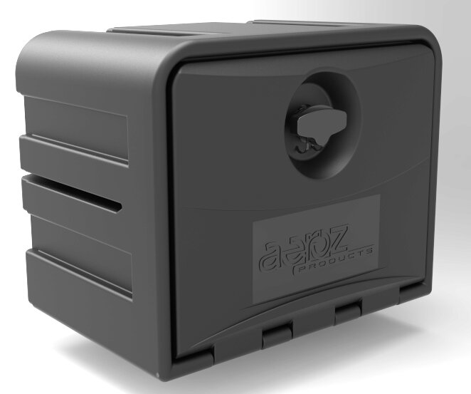 AerozBox50 mid-size toolbox with rotary keyed lock