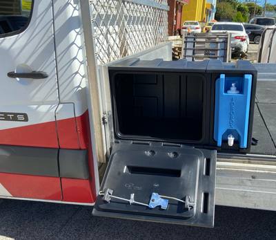 AquaBox80 installed on delivery van